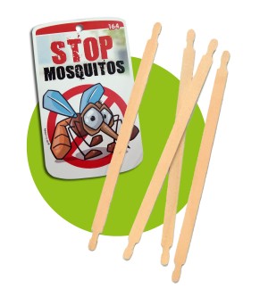 Etiquetas de Stop mosquitos con Stick