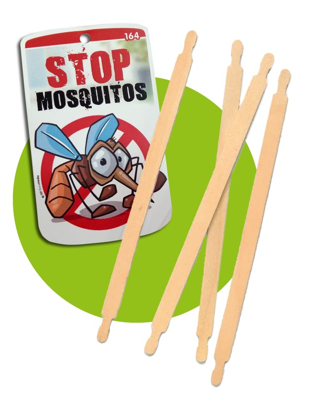 Etichette di Stop mosquitos con Twig