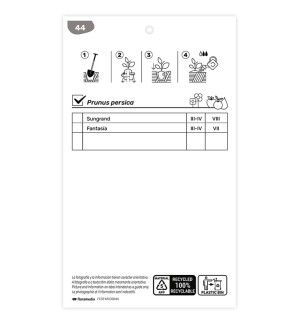 Etichette di Nectarina (bicolor amarillo, rojo)