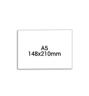 Cartel Din-A5 (1 etiq. hoja) 125 grs.