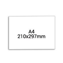 Cartel Din-A4 (1 etiq. hoja) 125 grs.