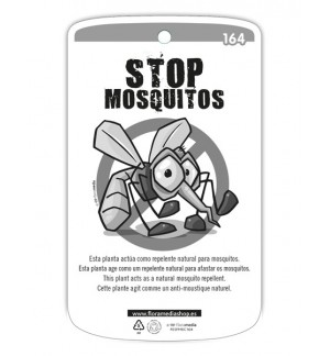 Etichette di Stop mosquitos con Twig
