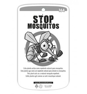 Etiquetas de Stop mosquitos con Twig
