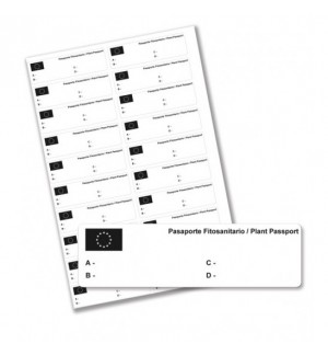 Etiquetas Pasaporte / Blanco (20 etiq. hoja)