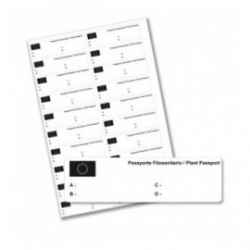 Etiquetas Pasaporte / Blanco (20 etiq. hoja)