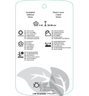 Etichette di Stevia rebaudiana *