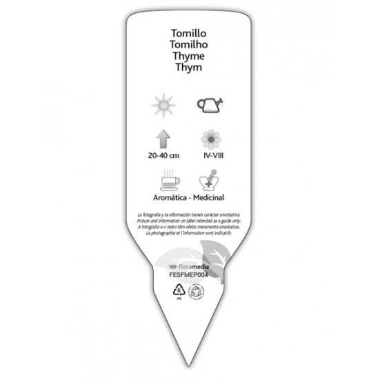 Sticker Tomillo Etiquetas de Tomillo